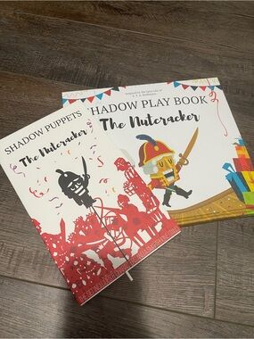 The Nutcracker Shadow Play Book - Kids Toy Puppet Set (Red, Yellow, Black)